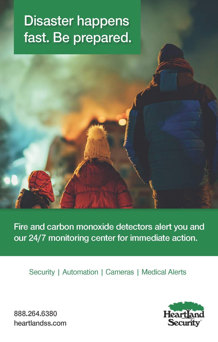 Disaster happens fast. Be prepared. 

Fire and carbon monoxide detectors alert you and our 24/7 monitoring center for immediate action. 

Learn more about security systems for your home, farm or business as a MiEnergy member and call today! 

mienergy.coop/heartland-secu…