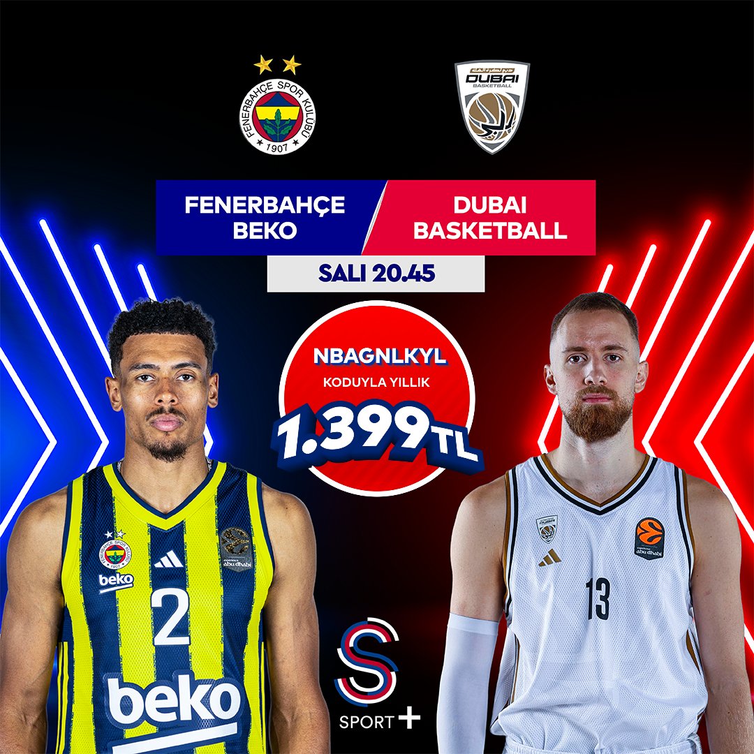 NBAGunlukleri's tweet image. Euroleague Maçları S Sport Plus'ta..
NBAGNLKYL koduyla hemen S Sport Plus'a üye ol Yıllık 1799₺ yerine 1399₺ fırsatını kaçırma!
Fenerbahçe Beko ve Anadolu Efes'in Euroleague heyecanına ortak ol!
📍 @ssportplustr
🔗 ssportplus.go.link/cWrpL
#ssportplus #euroleague…