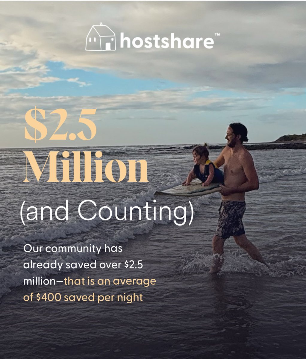 $2.5M saved (and counting) for #Airbnb hosts and owners. #hostshare