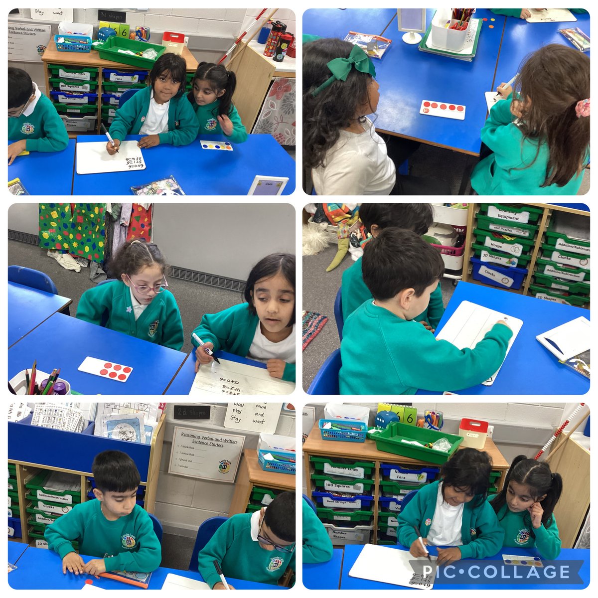 Blossom enjoying their Maths Mastery lessons