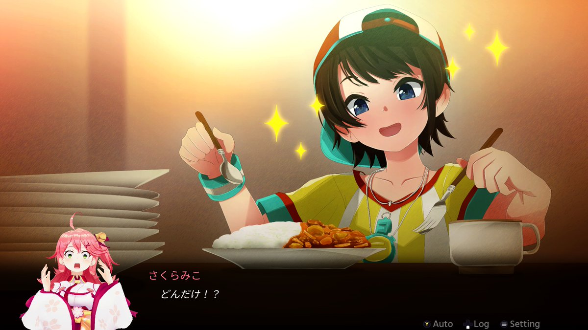 haroketei_ahijo's tweet photo. Holo ADVの体験版プレイしたけど
スバルちゃんゲームでもカレーで好感度上がるのほんとおもろいw
さすがカレーで全てを解決する女
後スバルちゃんもみこちも悲鳴のボイスが迫真すぎてすごいw
 #holoindie  #holoADVS https://t.co/ShHSsji9n4