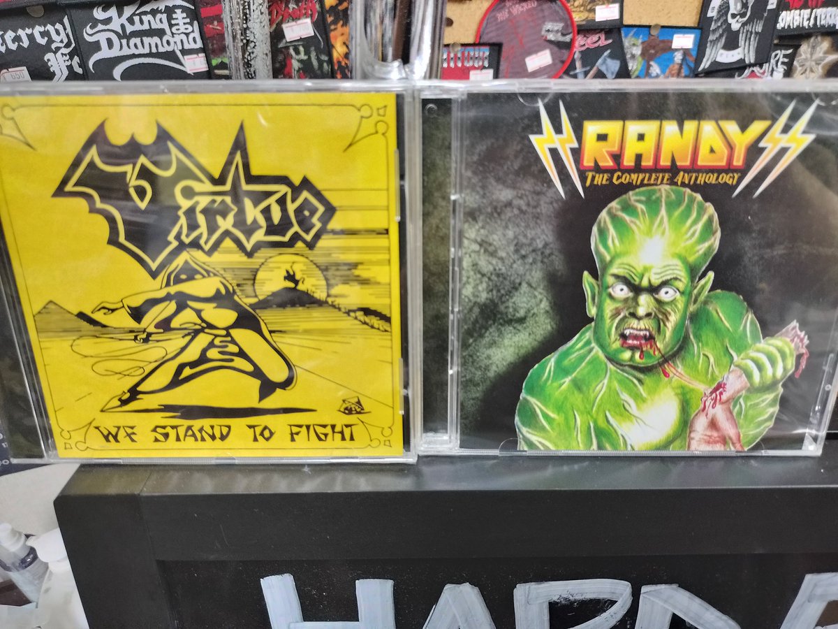 No Remorse Records　
この自身のカタログから二タイトルをやっと再発してくれました。N.W.O.B.H.M.を知るにはVIRTUEは最適解、デンマークRANDYはオリジナルシングルのキャベツ頭がジャケットになって影が付いたという快挙。是非この機会に80’s Metalの真髄を。