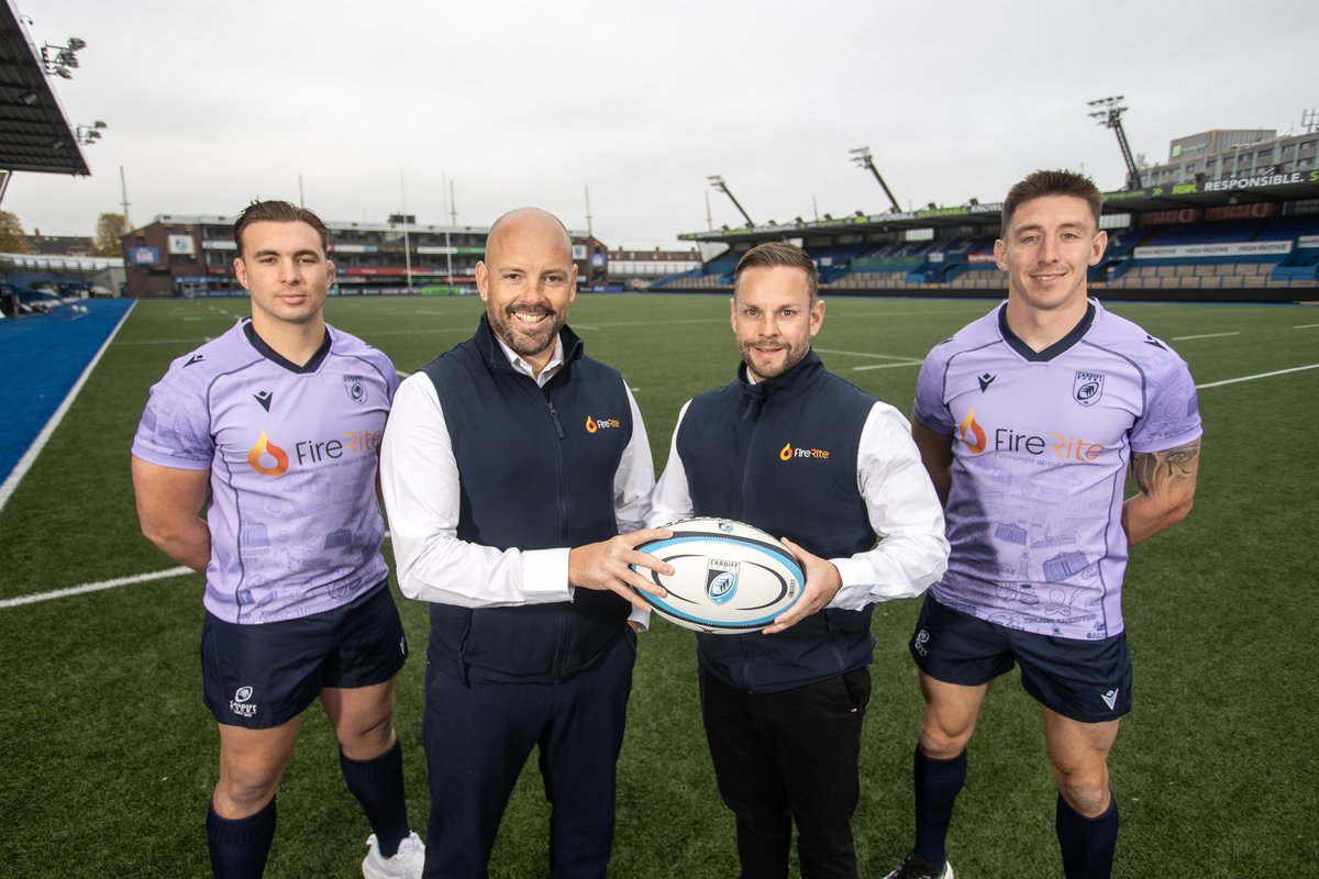 🔥 Strengthening a decade of partnership 🔥

Fire-Rite UK have elevated their commitment to Cardiff Rugby, becoming an Official Kit Partner for the next two seasons! 👕

A trusted name in Fire &amp; Life Safety, Fire-Rite continue to keep the Arms Park safe while proudly featuring