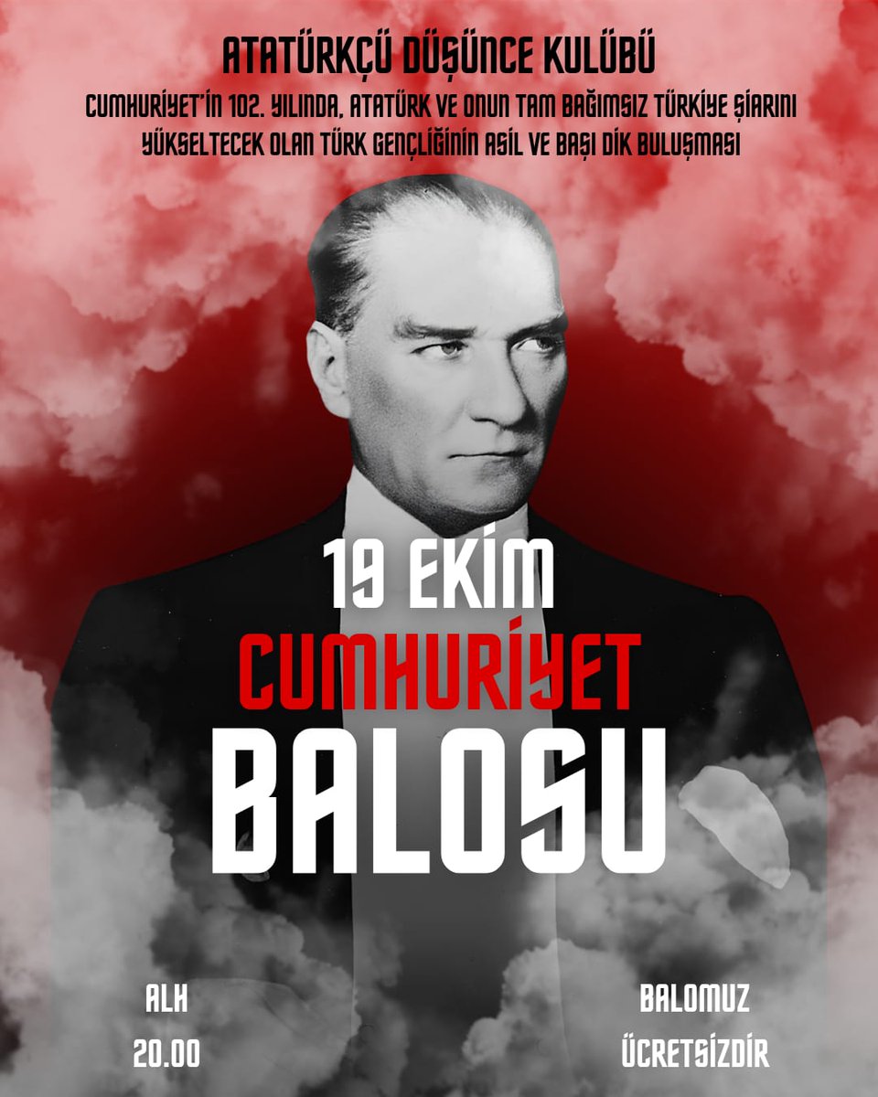 19 Ekim 2025, Pazar
Albert Long Hall, 20.00
Tüm vatanseverler davetlidir.