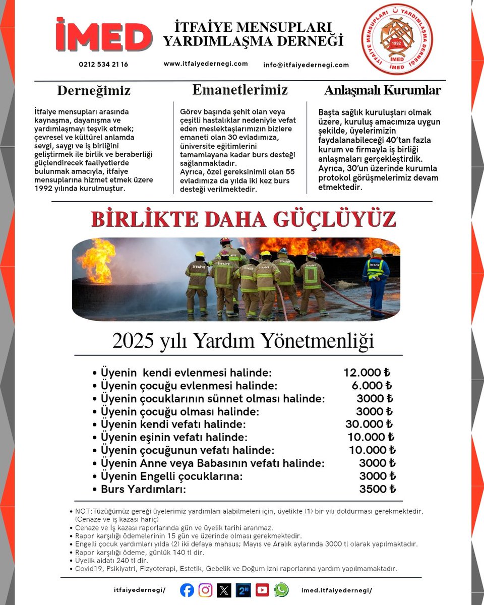 BİRLİKTE DAHA GÜÇLÜYÜZ🚒🤝🇹🇷
#İMED #YönetimKurulu 

#İtfaiye #İtfaiyeMensupları #BirlikBeraberlik #Dayanışma  #İMEDAilesi