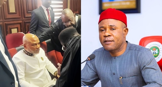 channelstv's tweet image. Gov Mbah Calls For Political Solution To Nnamdi Kanu’s Detention
channelstv.com/2025/10/14/gov…