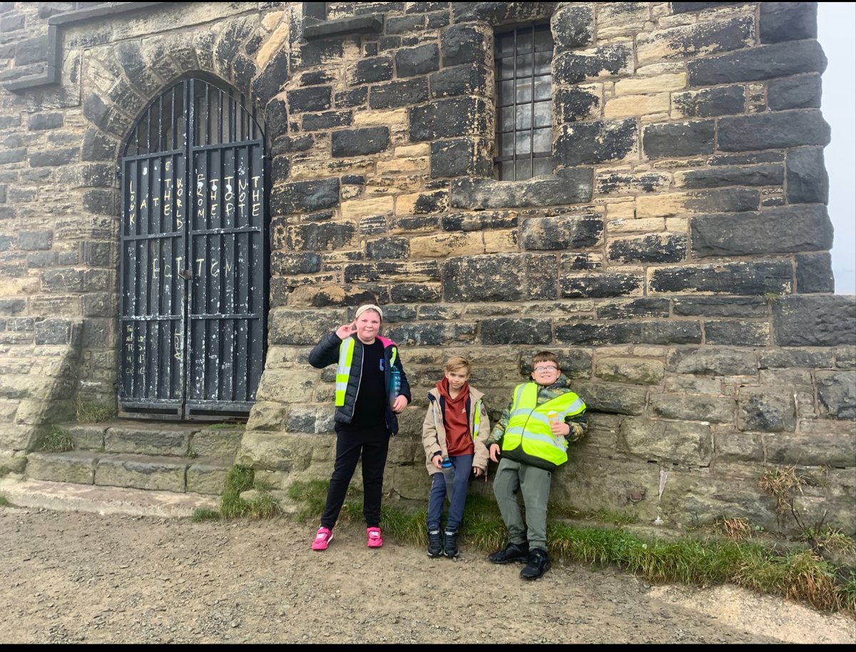 Gorsefield's tweet image. Our children had a brilliant ‘Hike Over Holcombe’ yesterday as they made their was up to Peel Tower! What a way to embrace a challenge! #learningwithoutlimits