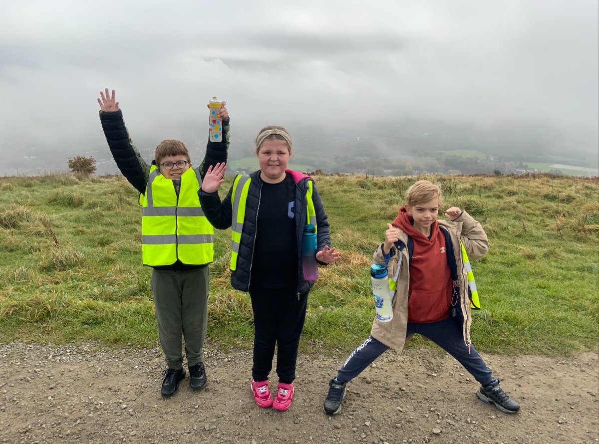 Gorsefield's tweet image. Our children had a brilliant ‘Hike Over Holcombe’ yesterday as they made their was up to Peel Tower! What a way to embrace a challenge! #learningwithoutlimits