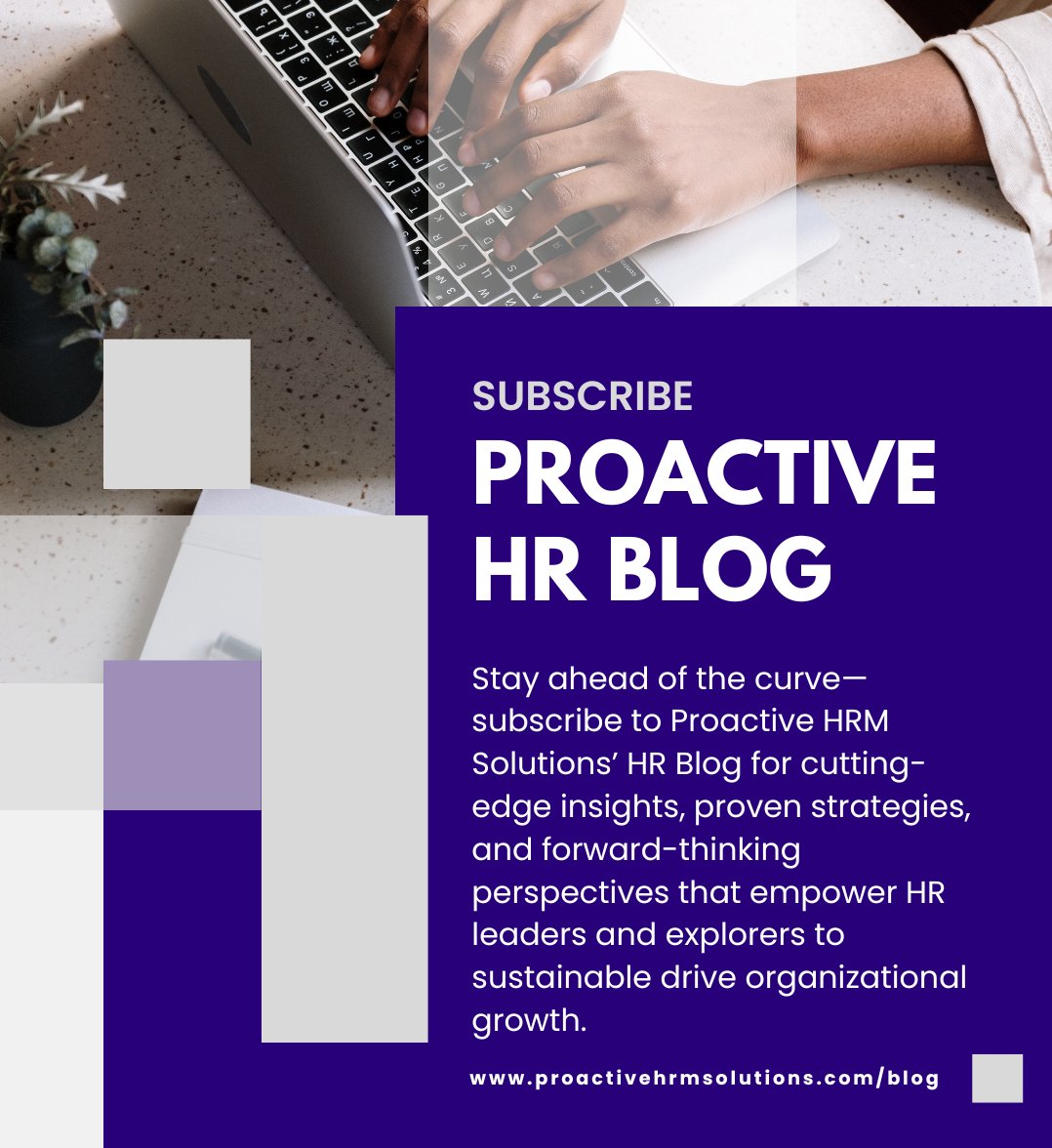 proactivehrmllc's tweet image. Stay ahead of the curve! 🚀

Subscribe to Proactive HRM Solutions’ HR Blog for insights, strategies, and thought leadership that empower HR professionals to drive organizational success.

👉 proactivehrmsolutions.com/blog

#HR #Leadership #ProactiveHR #WorkforceDevelopment