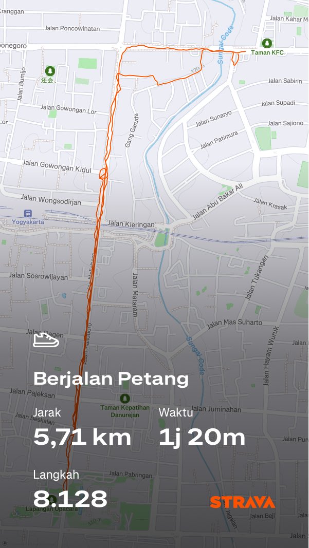 bawa beban 1 , ngalamat jalan doang ga lari