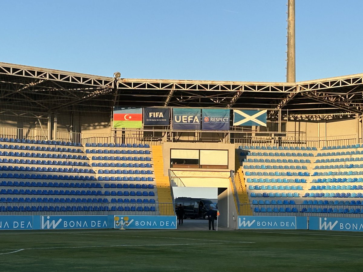 Almost game time - Azerbaijan v Scotland Under 21’s ⁦<a href="/ScottishFA/">Scottish FA</a>⁩