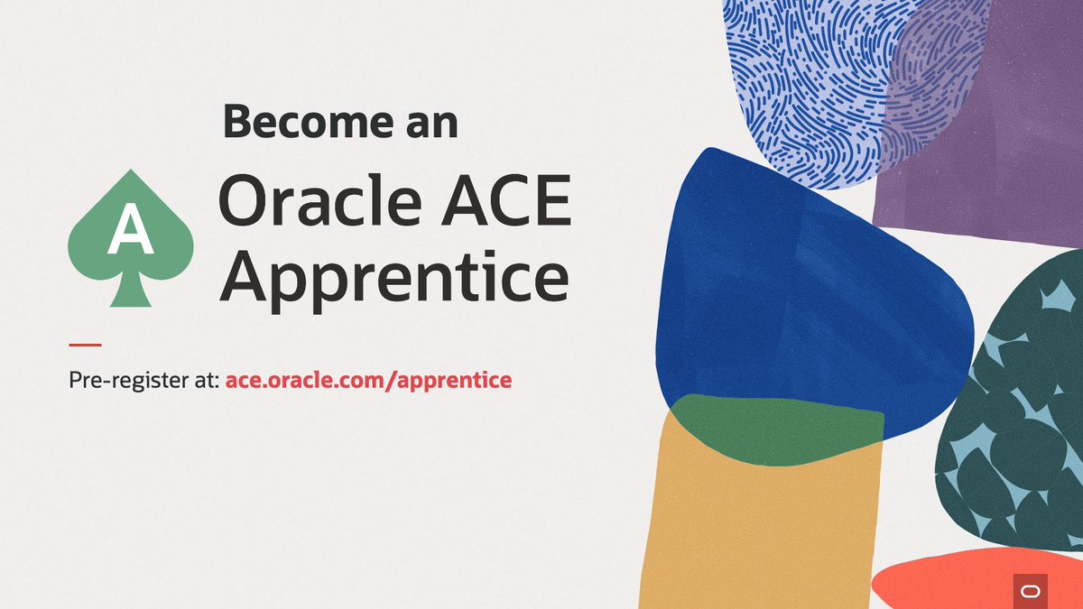 oracleace's tweet image. 🚀 We’re excited to announce a brand-new entry path to the Oracle ACE Program: ACE Apprentice—launching at Oracle AI World! ♠️ 

Are you a technology expert or an Oracle enthusiast, but new to sharing your knowledge? The ACE Apprentice level is designed to kickstart your journey…