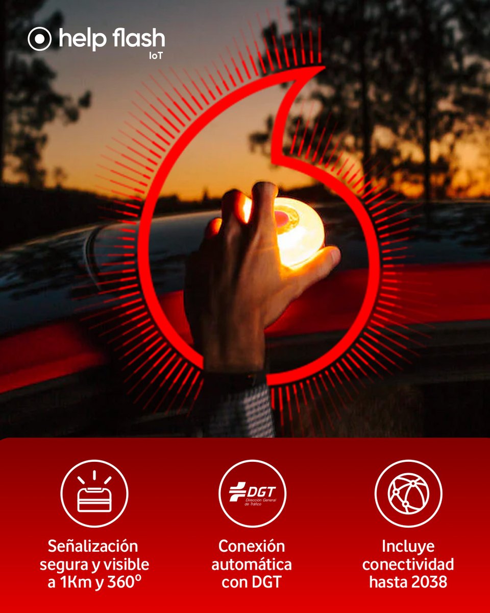 Rober94GF's tweet image. 🚗 ¿Ya tienes tu baliza V16 conectada?
 
A partir del 1 de enero de 2026 será obligatoria en todos los coches, y yo ya tengo mi Help Flash IoT gracias a Vodafone, que está conectada hasta 2038.