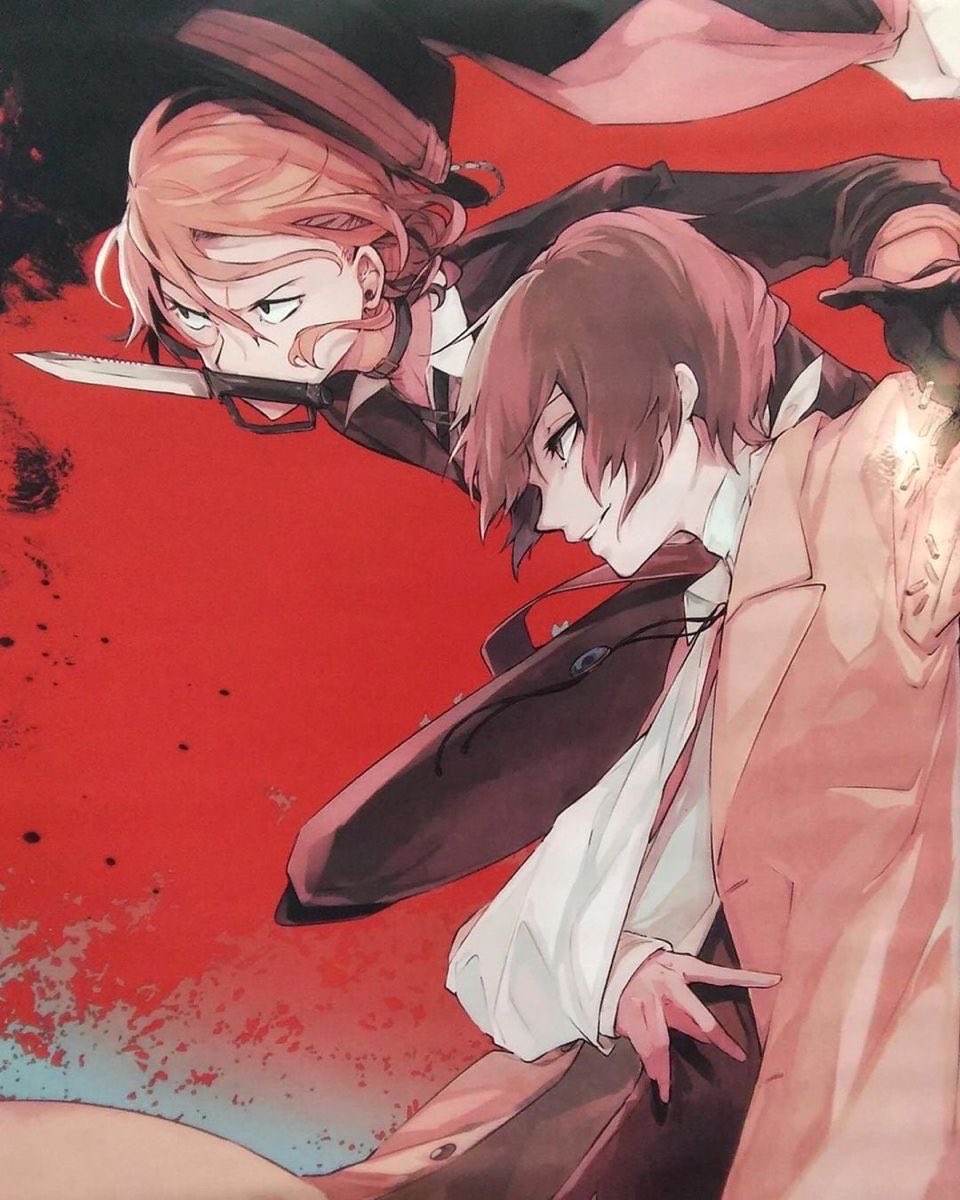 bsd2h's tweet image. 과거에 적 이능력 조직을 하룻밤 새 괴멸시키고 쌍흑이라 불렸던 암흑세계 최악의 콤비