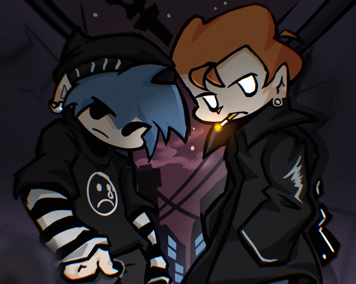 xzzcat_ov0's tweet image. 摸一下emo❤️‍🔥
#fnf #fnfbf #pico