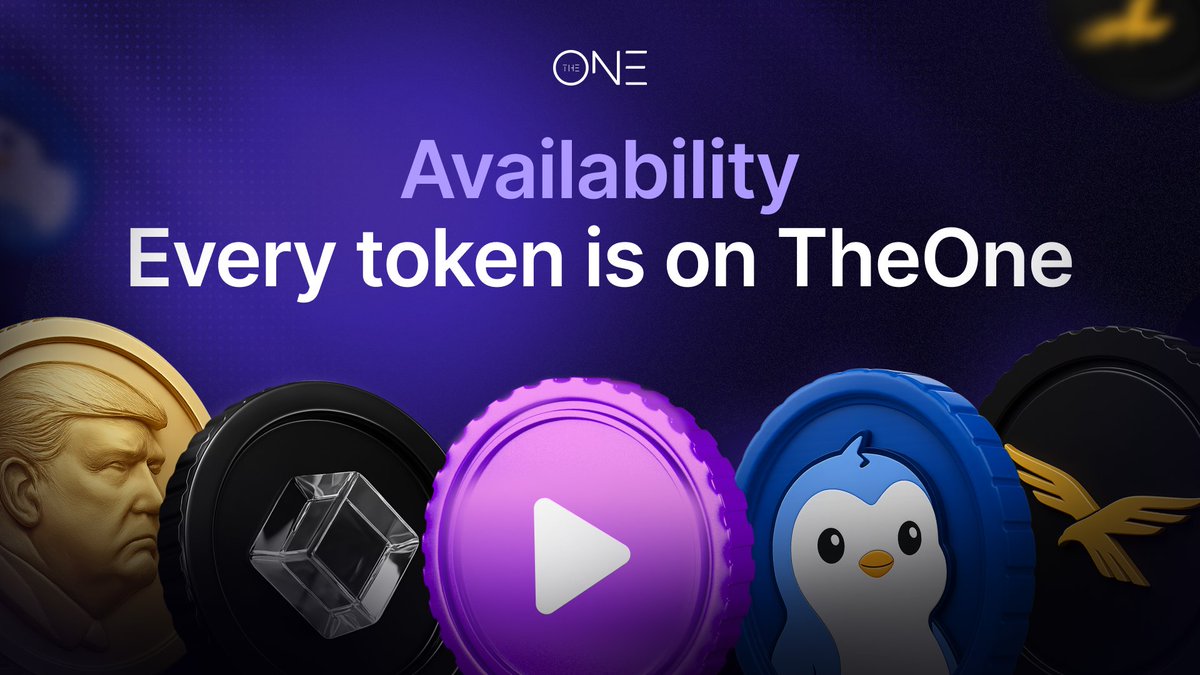 TheOneTradeAI's tweet image. Tired of jumping between exchanges? → @TheOneTradeAI brings everything together in one place.

New token just launched? — It’s already here.
Don’t know where the #newtoken was released or traded first? → It’s instantly available on #TheOne.

📲 Check it out now: