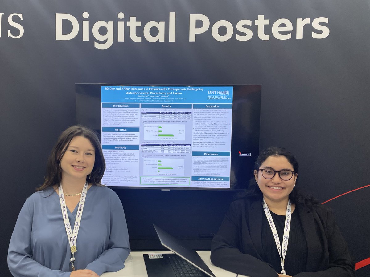 AButefish's tweet photo. Grateful for the opportunity to share my research comparing outcomes for patients with osteoporosis undergoing ACDF at @CNS_Update in LA!

#cns2025 #firstgenmed #neurotwitter #neurosurgery https://t.co/Jb74DSmS7s