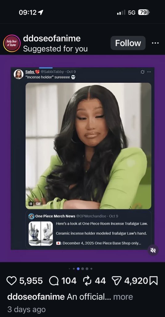 Tell me why I was scrolling though Instagram just to see my own tweet on there 😭💀