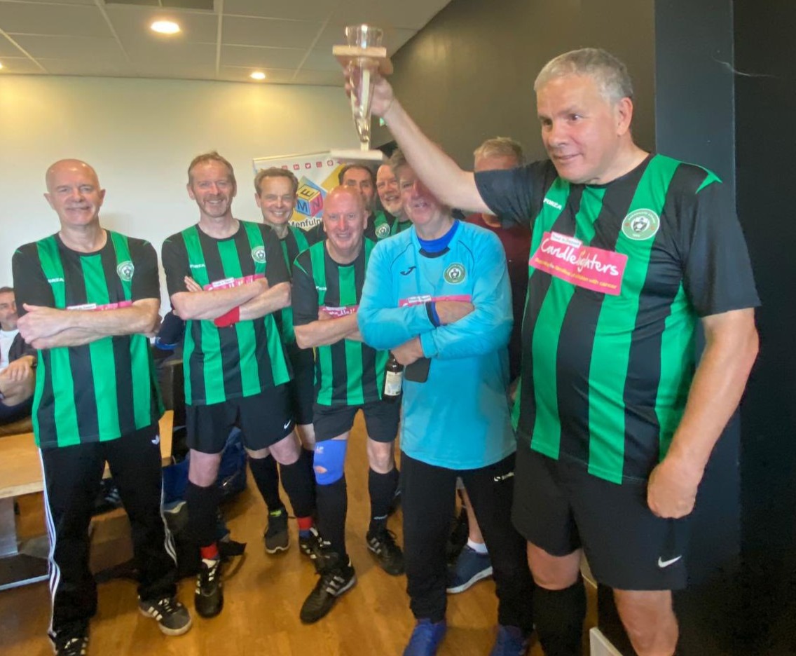 Our Over 60s collected another trophy following victory in the plate competition of the Pizza League Cup. We are now the proud holders of the Viking Horn Trophy!        🍕😆👍👏 Thanks to Mike Tarrier and all the referees who helped during the season.