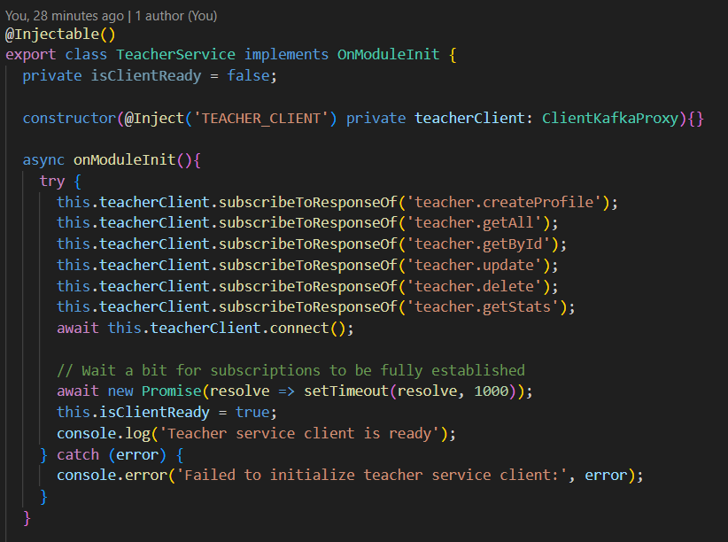 n3stxdev's tweet photo. #LUD17
Wrapped up the complete Teacher Management module, full CRUD across backend and frontend. Fixed a persistent input focus issue affecting multiple forms, and enhanced table interactions by making entire rows clickable.
#LearningUtsav2025 #FestivalOfLearning #microservices https://t.co/ZqKR6z5egq