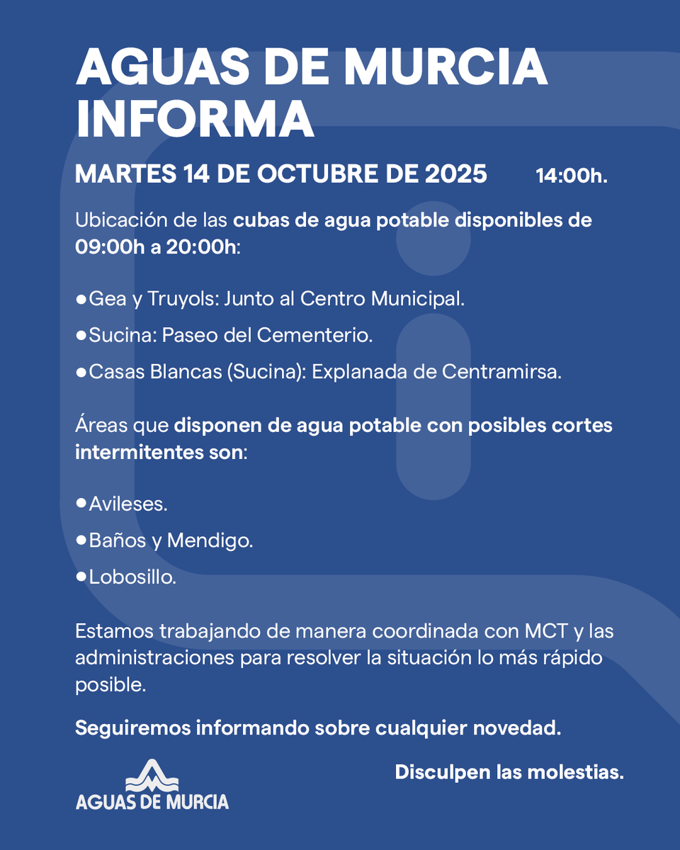 EMUASA_Clientes's tweet image. 🔔 Actualización