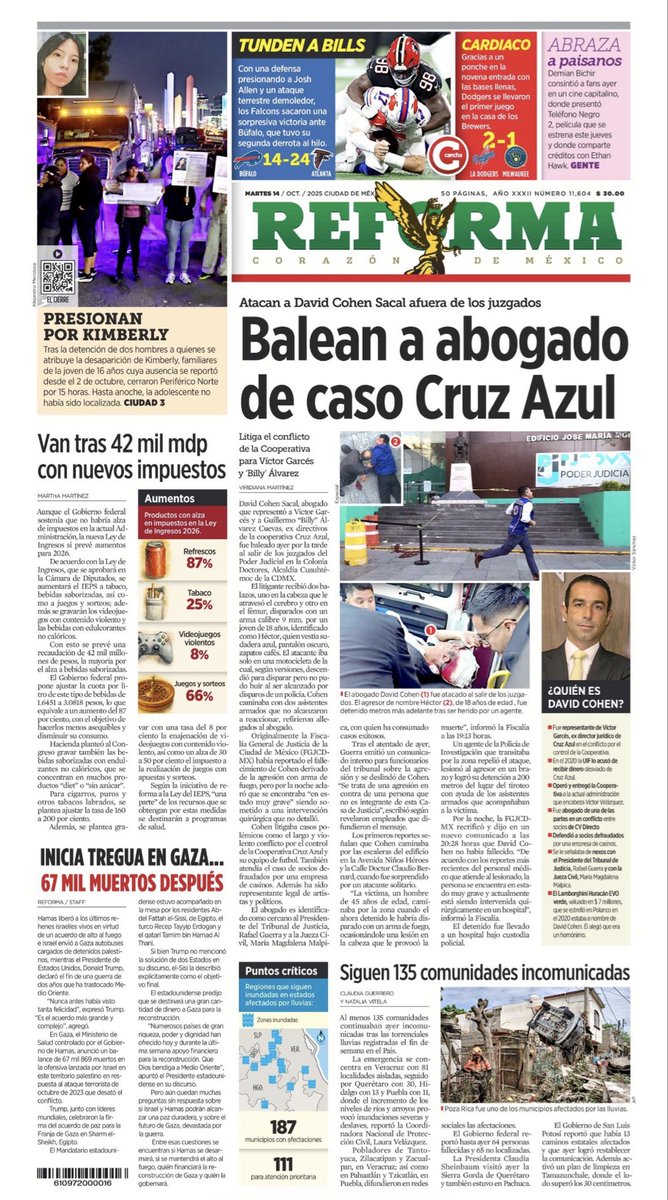 sPRing_PR's tweet image. Te compartimos las #PrimerasPlanas de algunos periódicos del día. 🗞️