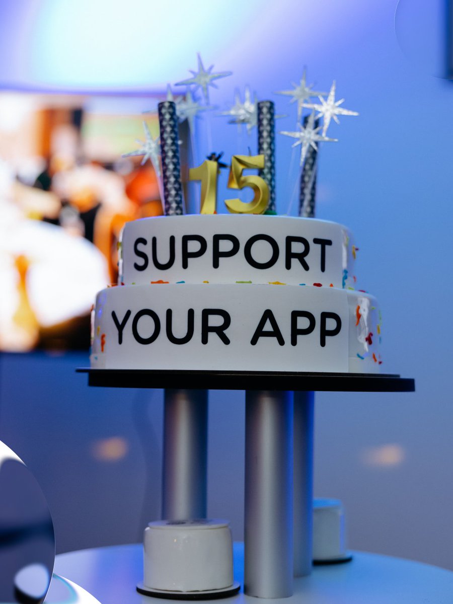 SupportYourApp's tweet image. Supporters are the real heroes behind #SupportYourApp. We celebrated our 15th birthday with our team both online and offline — cheering, giving away gifts, and having a great time 🎂
Thank you for supporting our dream and dreaming it together💛
#anniversary #happybirthday