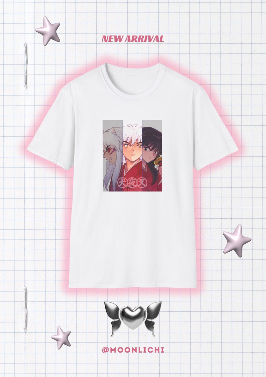 🐶✨New drop!
Inuyasha has so many sides — kind, fierce, and wild.
I drew all three of his forms — Hanyō, Human, and Demon — in one T-shirt.
Now available on my store 🩶
👉 bit.ly/3WoZ1MF
#inuyasha