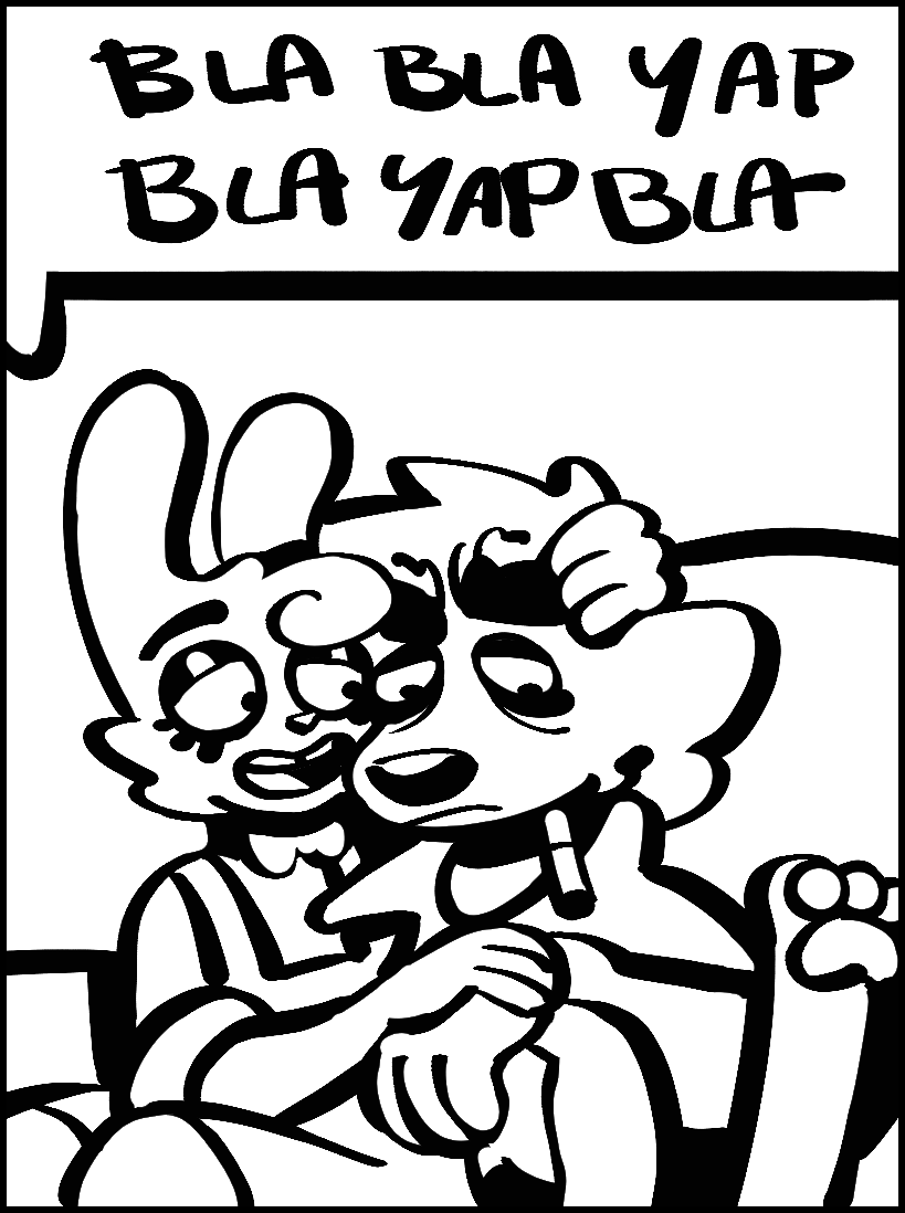 His attentions somewhere else