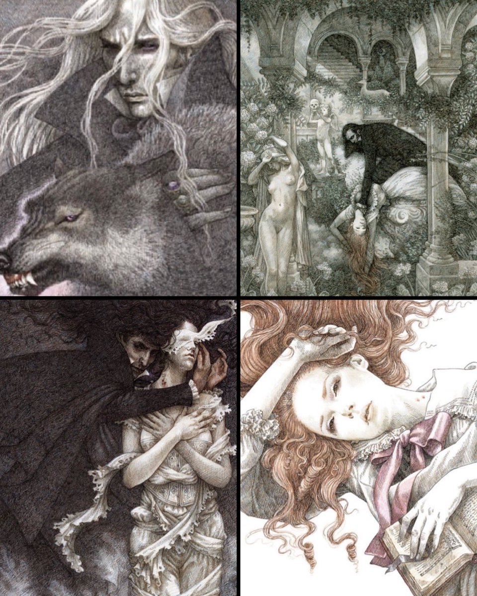 Illustrations for Dracula by Anne Yvonne Gilbert

#FairyTaleTuesday