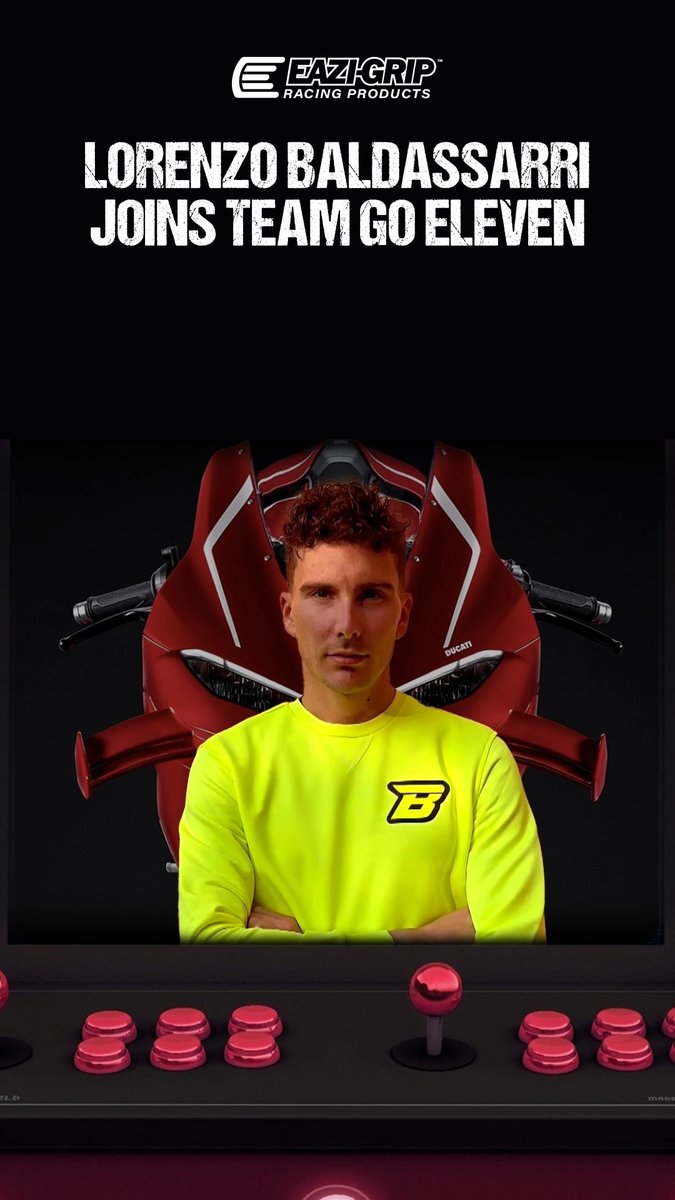 Lorenzo Baldassarri joins our supported team Team Go Eleven for the 2026 WorldSBK season.

Read more at eazi-grip.com/lorenzo-baldas…