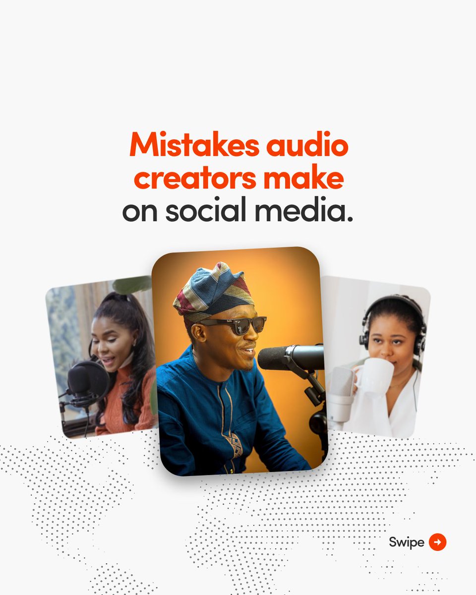 waystreamhq's tweet photo. How to be a better audio content creator 101.
Swipe to learn from these common mistakes.
Which one can you relate to? Share with us in the comments.
#Waystream https://t.co/LNEUfT66sl