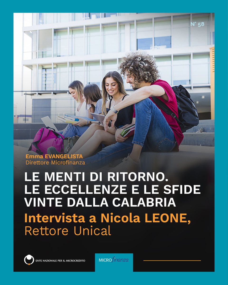 🗞️ LE MENTI DI RITORNO. LE ECCELLENZE E LE SFIDE VINTE DALLA CALABRIA

Leggi l’intervista di <a href="/EmmaEvangelista/">Emma Evangelista</a> a Nicola Leone, Rettore Unical 👉 rivista.microcredito.gov.it/component/cont…
