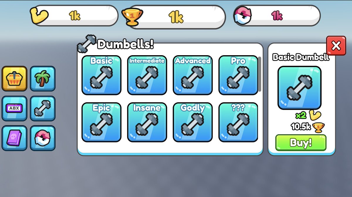 Tullab32's tweet image. Quick simulator style UI comms open!! @mastertullab on discord  [ #RobloxUI | #RobloxDev | #RobloxDevs | #Roblox #UIDesign ]