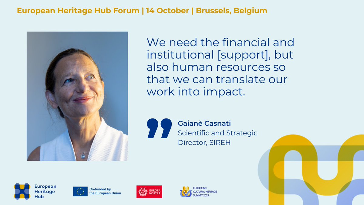 EurHeritageHub's tweet image. When it comes to sustaining cultural tourism, there are still many challenges.

#HubForum speaker Gaianè Casnati shares her perspective from Armenia 👇
