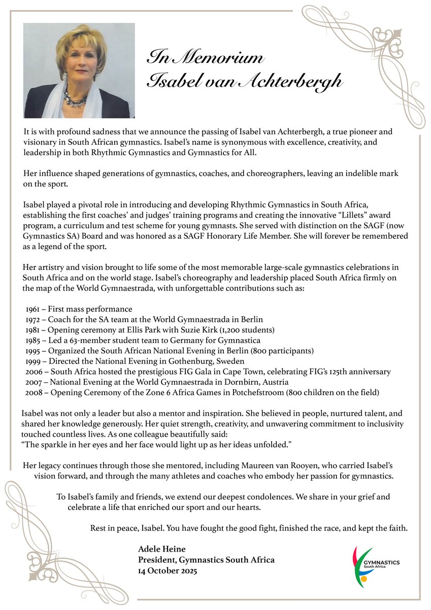 Gymnastics South Africa tweet media