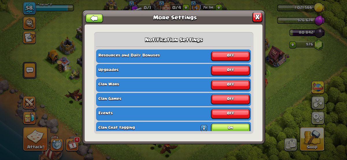 jarno20000's tweet photo. @ClashofClans BUG: When the app on ios is force closed or off loaded, the notification settings all reset to off. https://t.co/TeSLUQ1Ni0