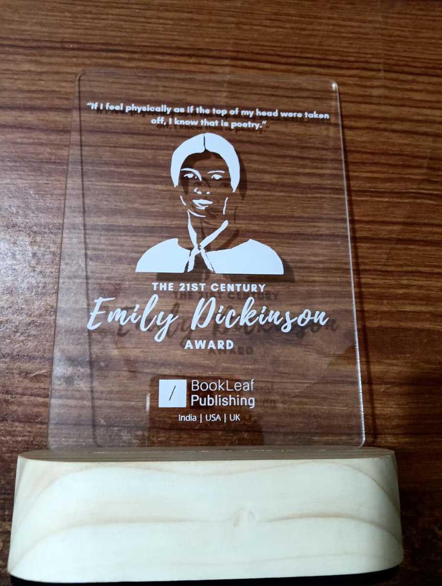 JayajitDash's tweet image. Poetry found its pulse in pixels.
Honoured to receive the 21st Century Emily Dickinson Award for my anthology Heartbeats and Hashtags.
Gratitude to @bookleafpub  for believing that emotion still has an algorithm. 💫📖
#PoetryCommunity #WritersOfTwitter #HeartbeatsAndHashtags