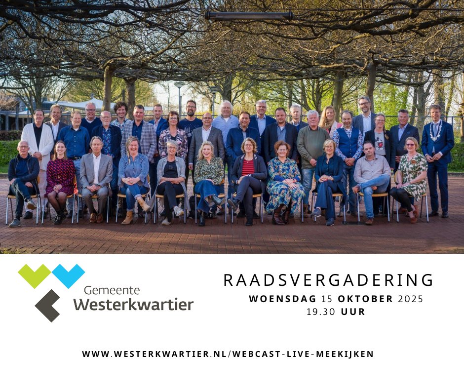 Morgen vergadert de gemeenteraad om 19.30 uur. Inwoners en geïnteresseerden zijn van harte welkom om de vergadering bij te wonen. Bekijk de vergadering, agenda en stukken op: …terkwartier.bestuurlijkeinformatie.nl/Agenda/Index/4…