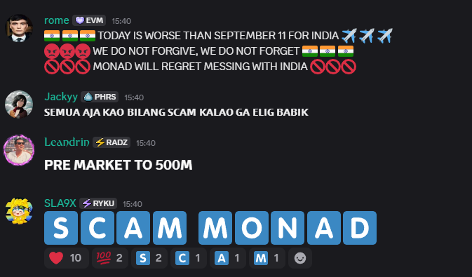 State of Monad discord