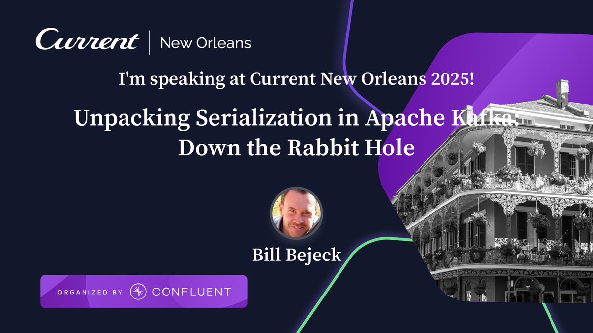 bbejeck's tweet image. I'm speaking at Current at the end of the month!