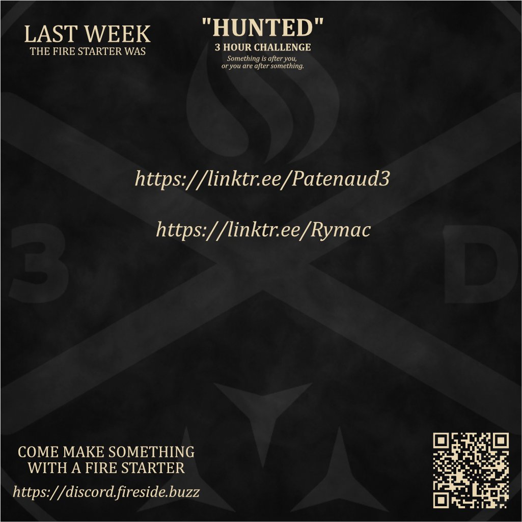 🔥 WEEK 15: WARNED

This week's Firestarter Challenge word is: **WARNED**

What story can you tell with it?  

Interpret it freely: emotional, mythic, visual, or surreal.  
Create in any form — and tag **#FirestarterChallenge** to share.

Let’s keep the fire alive.