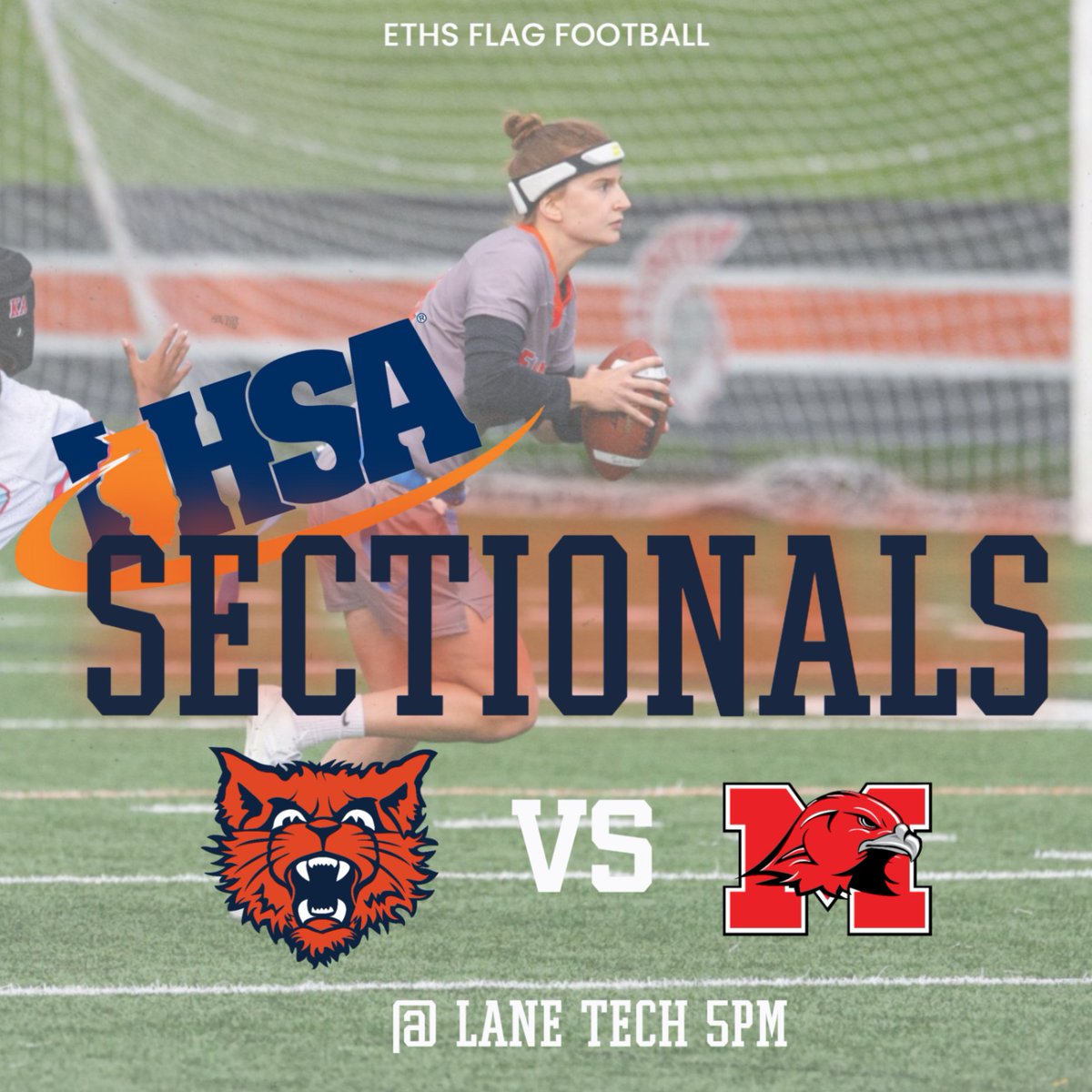 #MaxEFFORT to Flag Football in the Sectional Finals vs Maine South today at Lane Tech!!