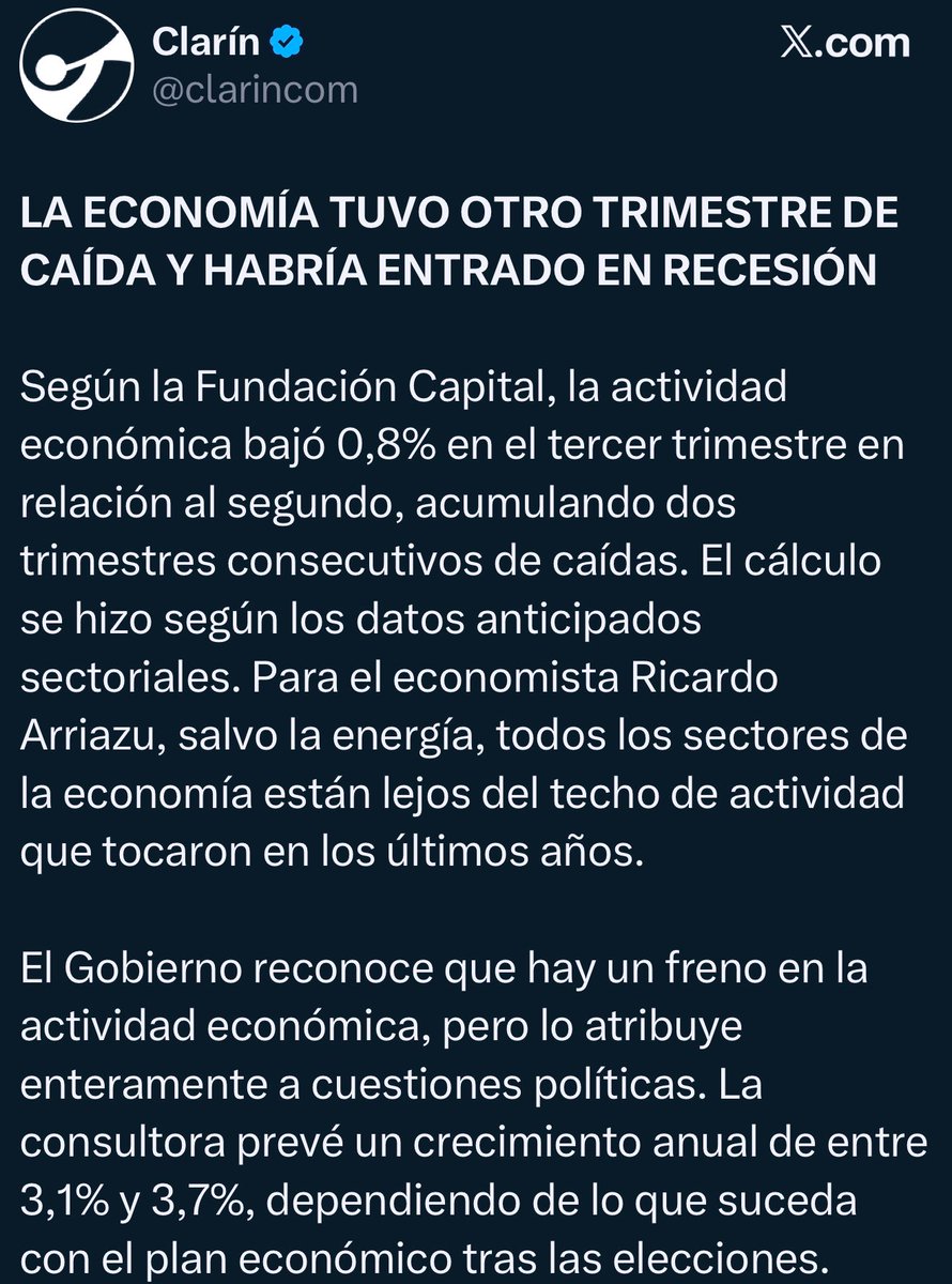 “El Milagro argentino” dijo el idiota.
