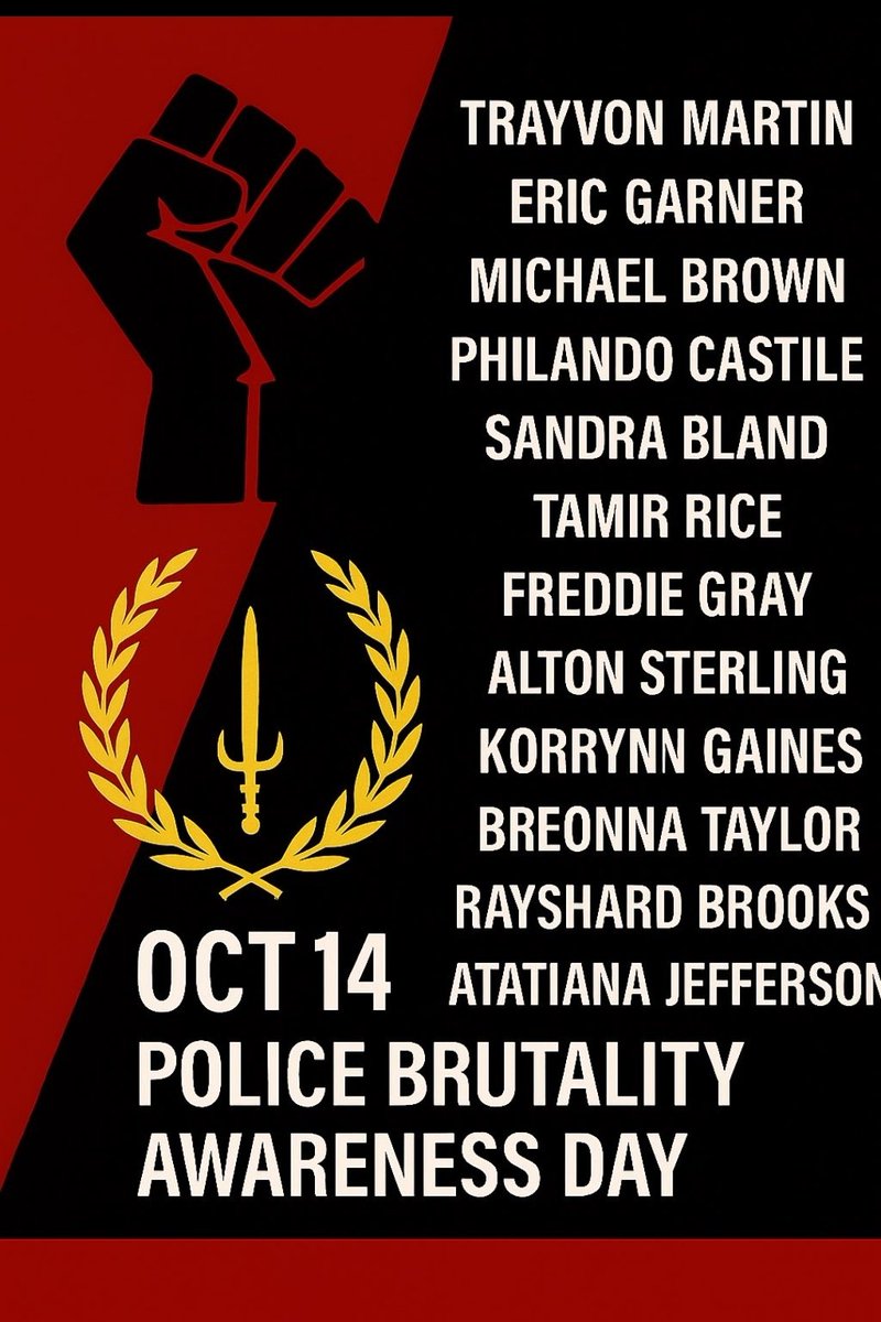 Today, we commemorate and lift the names of those who have fallen to police brutality and vigilante injustice! May their names be remembered and never forgotten! Salute! 🫡
