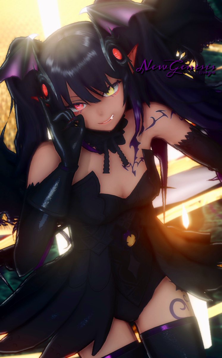 vins_pso2ngs's tweet photo. 【N-Succubus😈】
一足早めのハロウィン🎃
#メンテの日じゃないけどSS貼る 
#VNGSMemory
#PSO2NGS https://t.co/YcUiNKI1mt