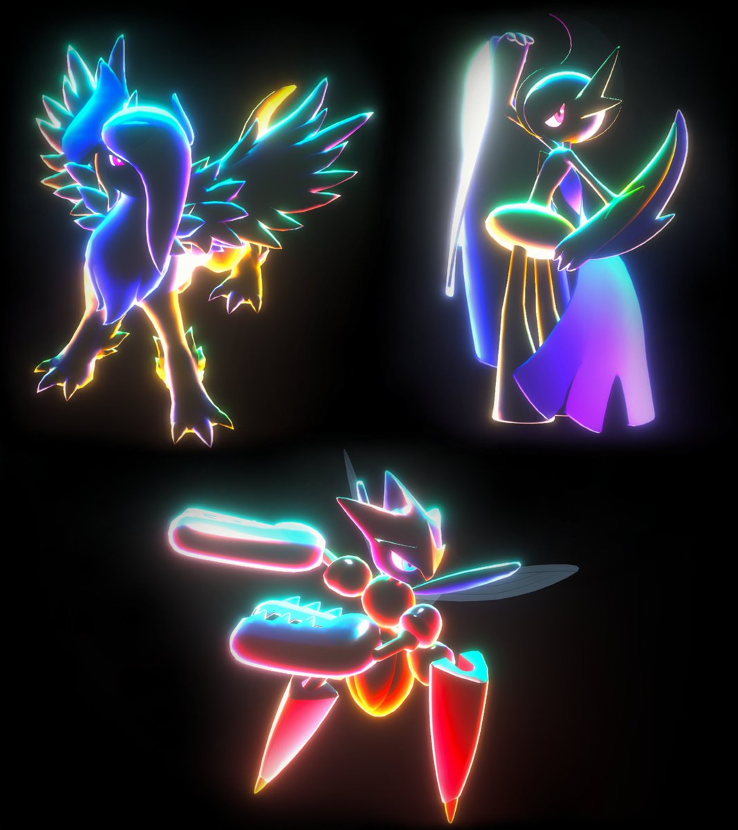 TheYisusOne's tweet photo. A few adjustments here and there and bam now I have an actual multicolor Pokemon Shader https://t.co/My8B6ii6X9