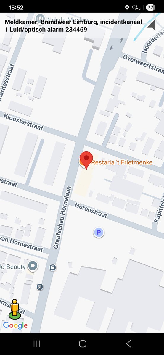 Luid/optisch alarm in Weert