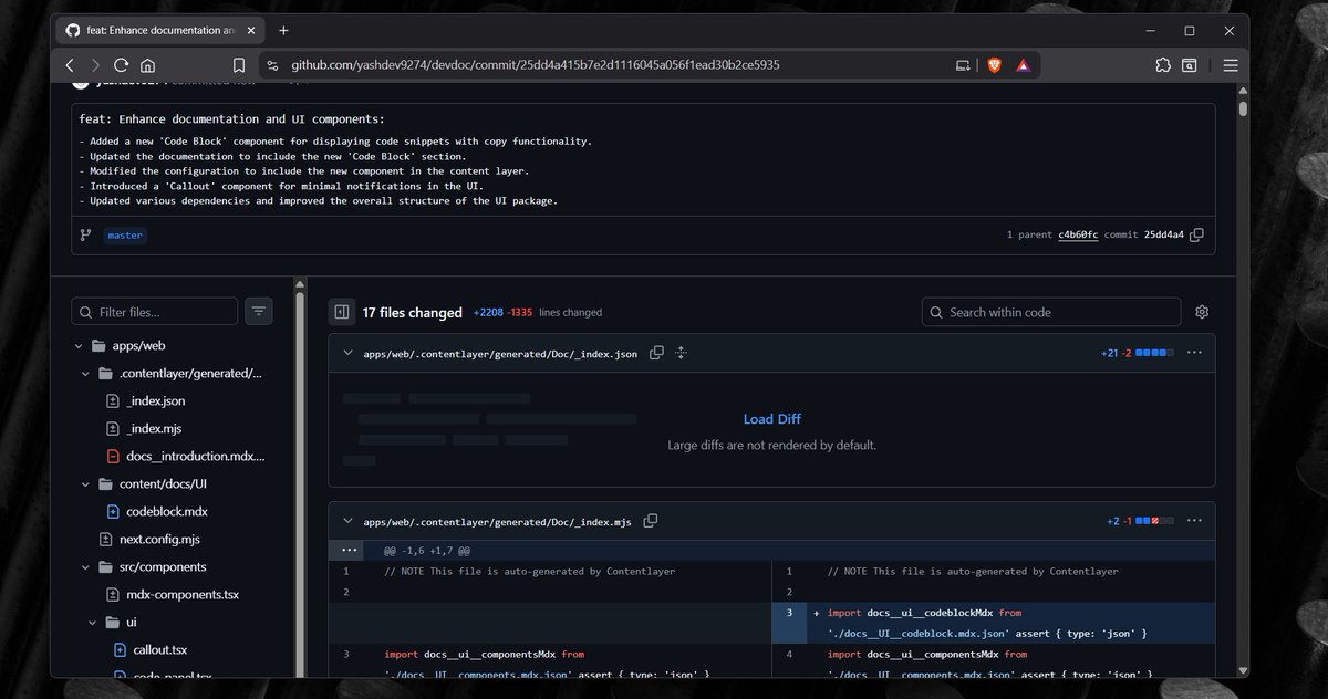 dew_yashtwt's tweet image. this simple feature cost me 3 days and just 2k lines of code 😣
new updates coming to Devdocs.