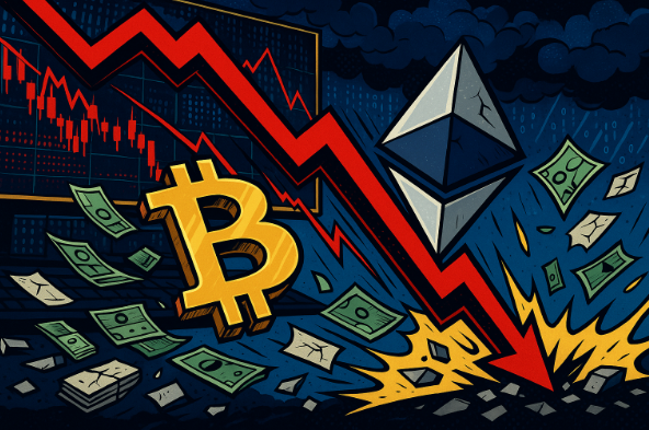 cripto_t's tweet image. Mercado cripto pierde $200.000 millones: Bitcoin y Ethereum bajo presión criptotendencias.com/actualidad/mer…